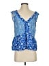 Ann Taylor LOFT 100% Rayon Blue Sleeveless Blouse Size S - photo 1