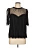 Boden 100% Polyester Black 3/4 Sleeve Blouse Size 10 - photo 1