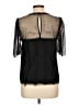 Boden 100% Polyester Black 3/4 Sleeve Blouse Size 10 - photo 2