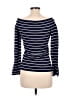 Intermix Stripes Blue Long Sleeve Top Size M - photo 2