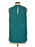 Lush 100% Polyester Teal Sleeveless Blouse Size L - photo 2
