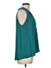 Lush 100% Polyester Teal Sleeveless Blouse Size L - photo 4