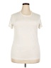 Danskin Now Solid Ivory Short Sleeve Turtleneck Size XXL - photo 1