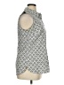 Talbots Silver Sleeveless Button-Down Shirt Size 16 - photo 4
