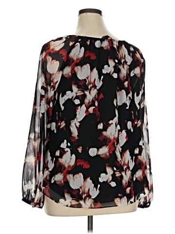 White House Black Market Long Sleeve Blouse (view 2)