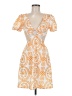 Unbranded 100% Polyester Paisley Orange Cocktail Dress Size M - photo 1