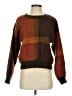 Autograph Plaid Brown Wool Pullover Sweater Size S - photo 1