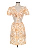 Unbranded 100% Polyester Paisley Orange Cocktail Dress Size M - photo 2