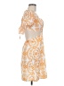 Unbranded 100% Polyester Paisley Orange Cocktail Dress Size M - photo 4