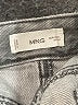 MNG 100% Cotton Hearts Gray Jeans Size L - photo 7