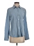 Express 100% Rayon Blue Long Sleeve Button-Down Shirt Size XS - photo 1