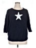 Talbots Stars Blue Pullover Sweater Size 1X - photo 1