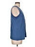 Bobeau Blue Sleeveless T-Shirt Size L - photo 4