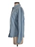 Express 100% Rayon Blue Long Sleeve Button-Down Shirt Size XS - photo 5