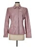 Dana Buchman 100% Leather Solid Pink Jacket Size 6 - photo 1