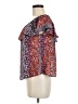 Maeve 100% Polyester Purple Short Sleeve Blouse Size M - photo 5