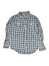 Janie and Jack Checkered-gingham Blue Long Sleeve Button-Down Shirt Size 6 - photo 1