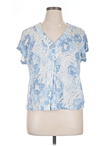 Sigrid Olsen Short Sleeve Blouse (view 1)