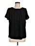 41Hawthorn 100% Polyester Black Short Sleeve Blouse Size M - photo 1