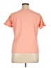 Basic Editions 100% Cotton Orange Short Sleeve Top Size XL - photo 2