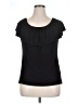 Carol Rose Black Short Sleeve Top Size XL - photo 1