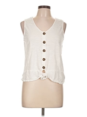 Sanctuary Sleeveless Button-Down Shirt (view 1)