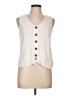Sanctuary Ivory Sleeveless Button-Down Shirt Size L - photo 1