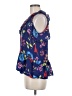 Parker Blue Sleeveless Silk Top Size M - photo 5