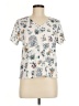 Old Navy Ivory Short Sleeve Blouse Size M - photo 1