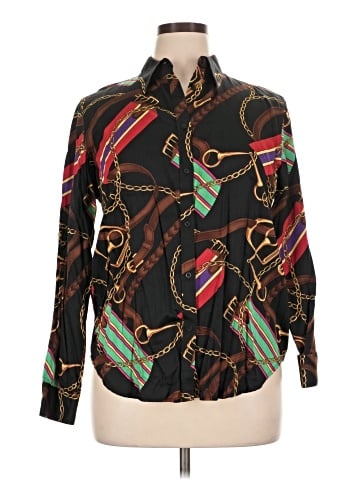 Lauren by Ralph Lauren Long Sleeve Button-Down Shirt (view 1)