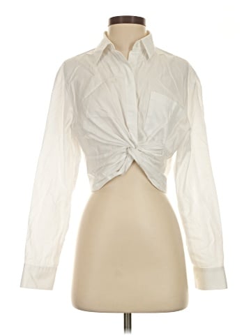 T by Alexander Wang Long Sleeve Blouse (view 1)