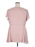 Torrid 100% Polyester Pink Short Sleeve Blouse Size 2X Plus (2) - photo 2