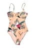 Cupshe Tropical Orange One Piece Swimsuit Size L - photo 1