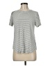 Green Envelope Stripes Silver Short Sleeve T-Shirt Size M - photo 1