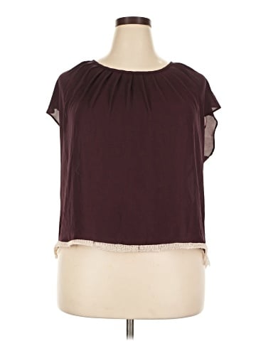 LC Lauren Conrad Short Sleeve Blouse (view 1)
