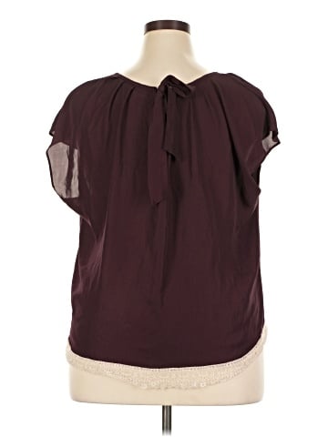 LC Lauren Conrad Short Sleeve Blouse (view 2)