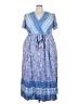BLOOMCHIC Paisley Blue Casual Dress Size 22 - 24 - photo 1