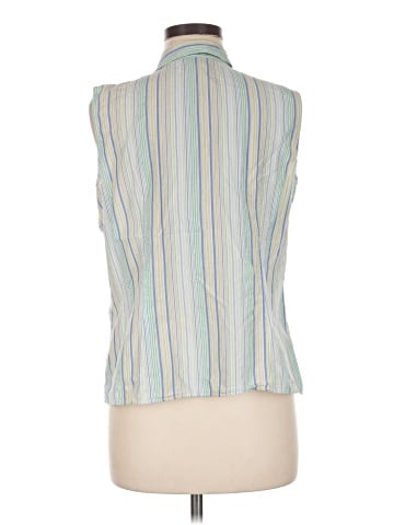 Lands' End Sleeveless Button-Down Shirt (view 2)