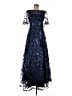 Eliza J 100% Polyester Blue Cocktail Dress Size 6 - photo 1