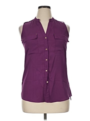 Calvin Klein Sleeveless Button-Down Shirt (view 1)