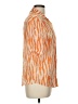 Unbranded 100% Rayon Animal Print Orange Short Sleeve Blouse Size L (estimated) - photo 4