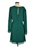 Express 100% Polyester Solid Green Casual Dress Size L - photo 2