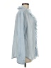 Dylan 100% Cotton Blue Long Sleeve Blouse Size M - photo 4