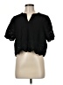 Ellen Tracy Black Short Sleeve Blouse Size M - photo 1