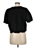 Ellen Tracy Black Short Sleeve Blouse Size M - photo 2