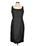 Nine West Solid Gray Casual Dress Size 10 - photo 1