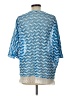 Mechant Blue 3/4 Sleeve Blouse Size L - photo 2
