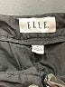 Elle 100% Cotton Chevron-herringbone Black Shorts Size 8 - photo 3
