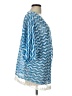 Mechant Blue 3/4 Sleeve Blouse Size L - photo 4