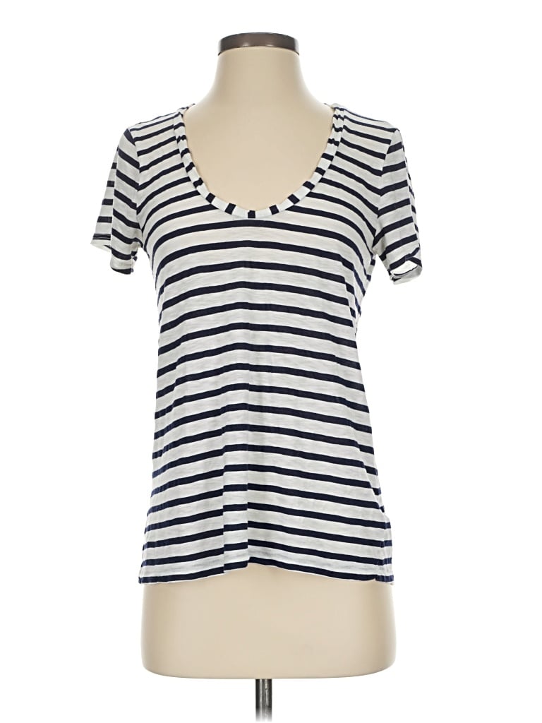 Pre-owned Splendid Short Sleeve T-shirt In White